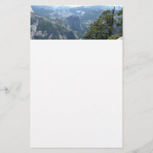 Papelaria Vista da Montanha Yosemite no Parque Nacional de Y