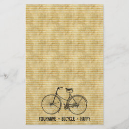 Papelaria Você mais a bicicleta iguala o amarelo antigo