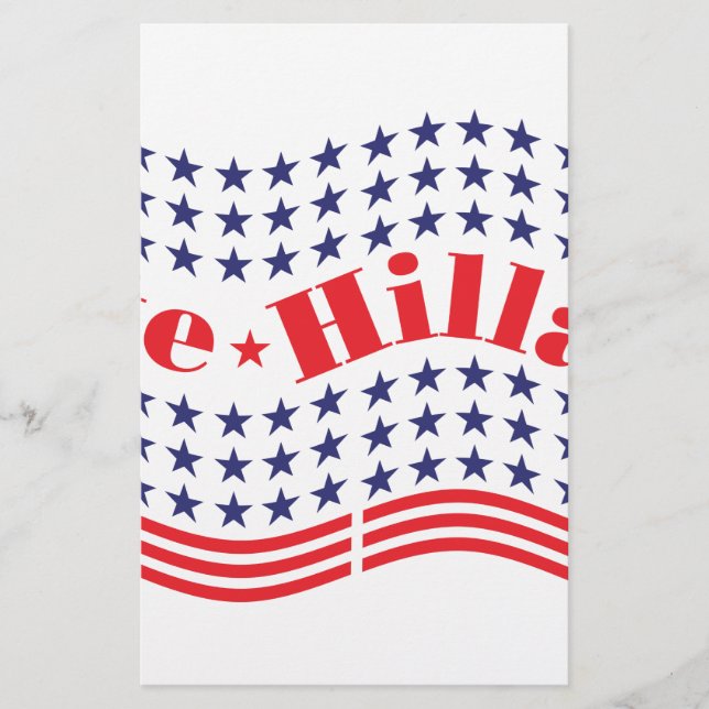 Papelaria votação na hillary (Frente)