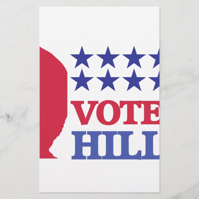 Papelaria votação na hillary (Frente)