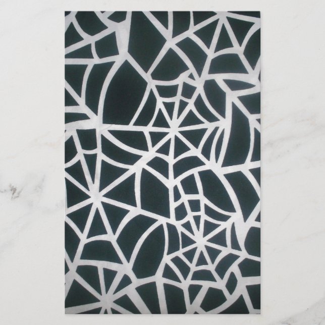 Papelaria Web of Mystery: Armadilha Delicada - Web White Spi (Frente)