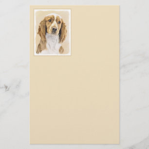 Papelaria Welsh Springer Spaniel Painting - Arte Original De