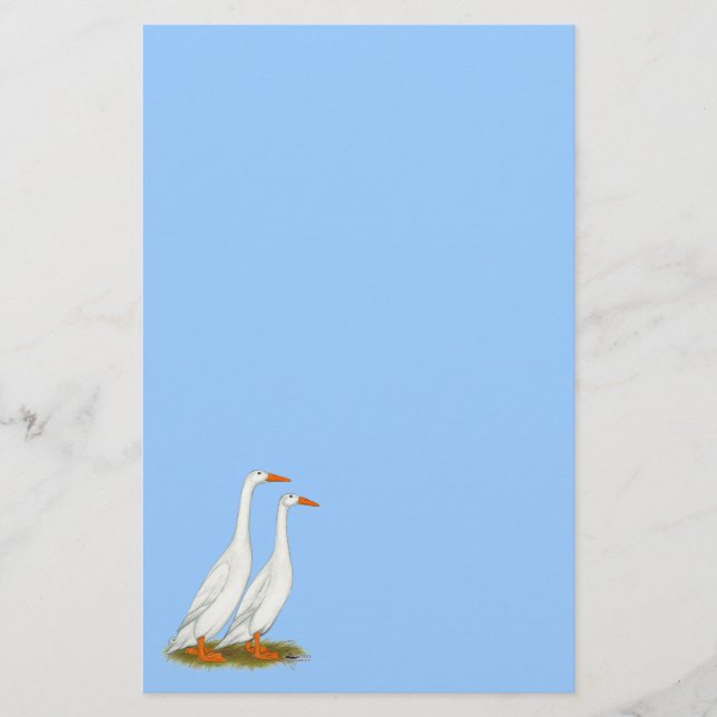 Papelaria White Runner Ducks (Frente)
