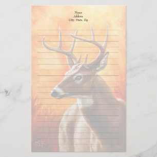 Papelaria Whitetail Deer Trophy Buck Head
