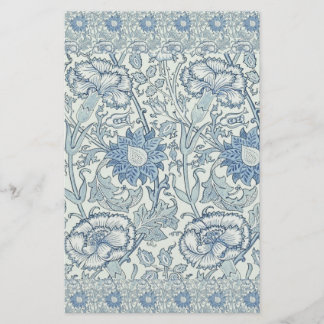 Papelaria William Morris Belo padrão floral, azul,rosa