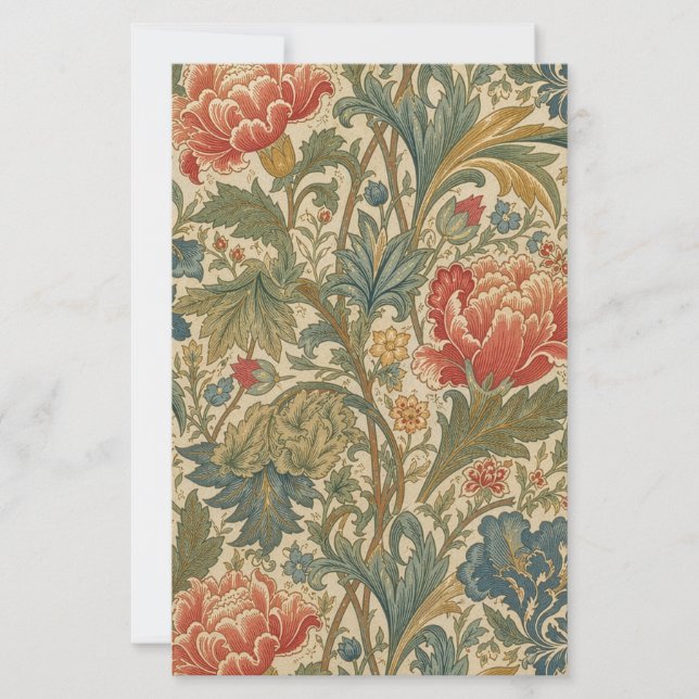 Papelaria William Morris Floral Chintz (Frente)