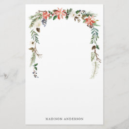 Papelaria Winter Floral | Feriado Personalizado
