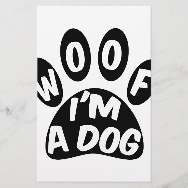 Papelaria Woof I'm A Dog (Frente)