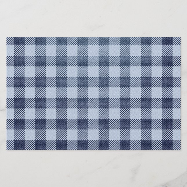 Papelaria Xadrez azul (Frente)