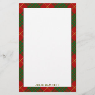 Papelaria Xadrez de Clã Cameron Tartan