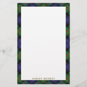 Papelaria Xadrez de Clã Murray Tartan