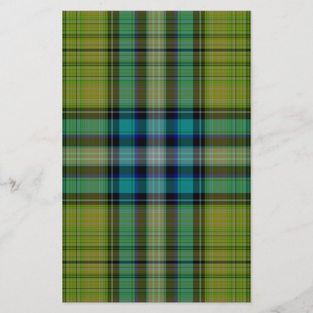 Papelaria Xadrez de Tartan (Frente)