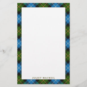 Papelaria Xadrez de Tartan elegante de MacNeil do clã