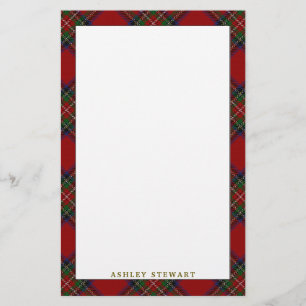 Papelaria Xadrez de Tartan elegante de Stewart do clã