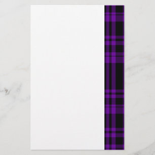 Papelaria Xadrez Roxo Punk