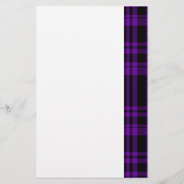 Papelaria Xadrez Roxo Punk (Frente)