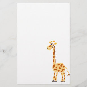 Papelaria XX- girafa primitivo engraçado da arte