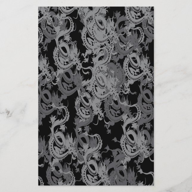 Papelaria Ying Yang Dragon Chinês (Frente)