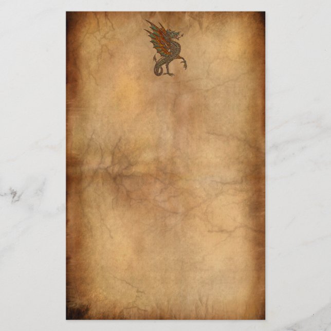 Papelaria Yold Medieval Dragon Design (Frente)