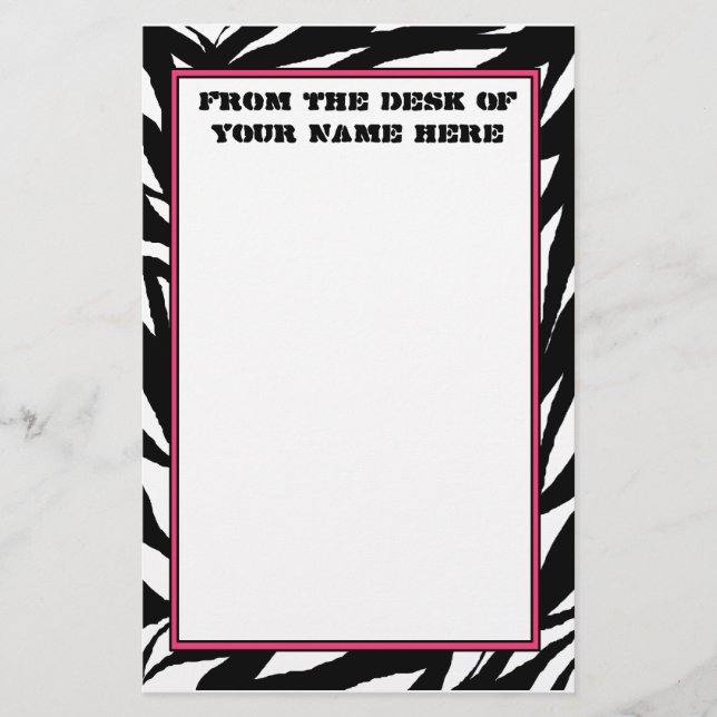 Papelaria Zebra Stationery (Frente)