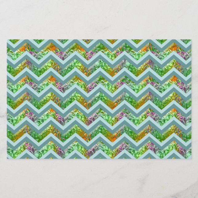 Papelaria ZigZag de Vidro Estreitado (Frente)