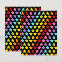 Papers de Scrapbook Coloridos de Arco-íris Estrela