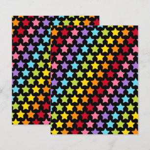 Papers de Scrapbook Coloridos de Arco-íris Estrela