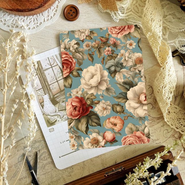 Papers de scrapbook florais vitorianos vintage (Criador carregado)