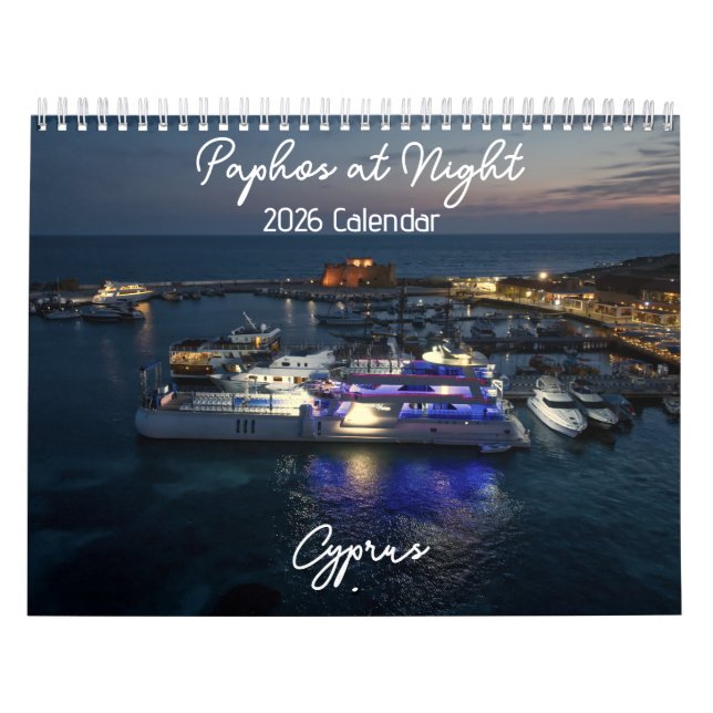 Paphos na Noite de 2026 Calendário de PaphosLife (Capa)