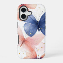 Papillon Glow" - Capa de telefone de Borboleta Aqu