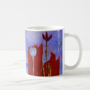 Papoilas da caneca de café '