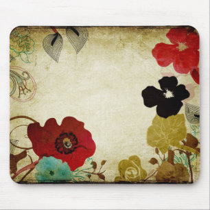 Papoilas Mousepad do vintage