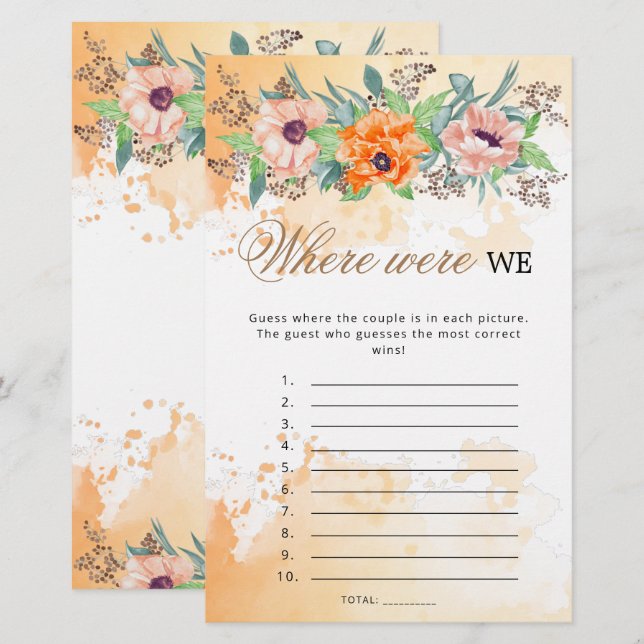 Papoulas onde estávamos jogo de chá de panela (Frente/Verso)