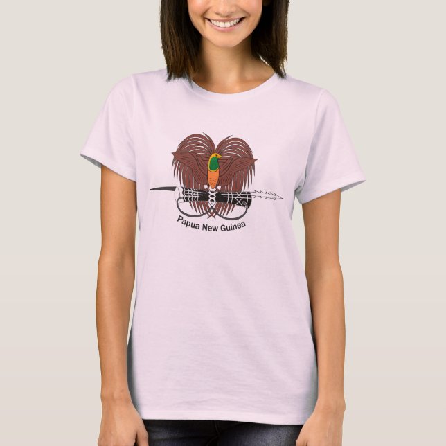Papua-Nova Guiné Casaco de Camiseta de Armas (Frente)