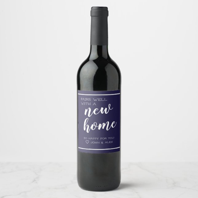 Par Bem Com Etiqueta De Vinho Personalizada (Frente)