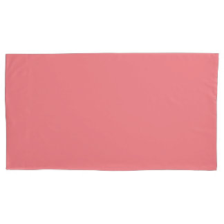 Par de caixa do Travesseiro do tamanho rei rosa