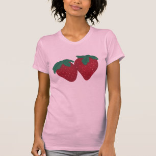 Par de Camisas de Pintura de Morango