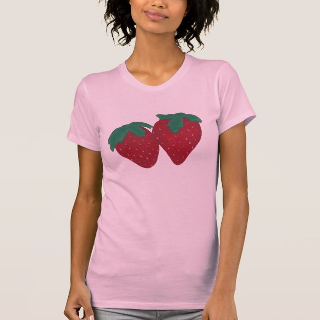 Par de Camisas de Pintura de Morango (Frente)