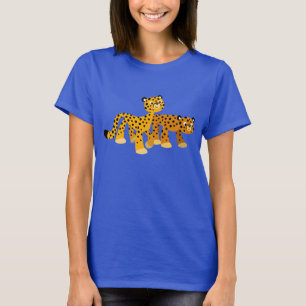 Par de Cartoon Bonito Chita Mulheres T-Shirts