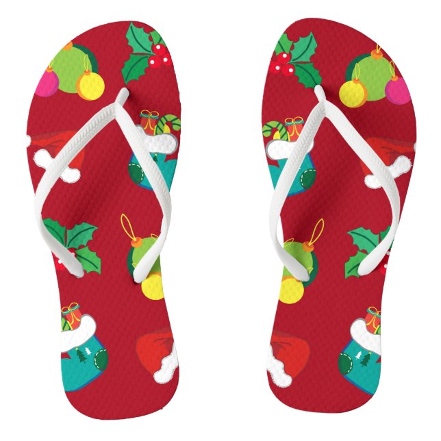 Par de Chinelos de Natal (Pé da cama)