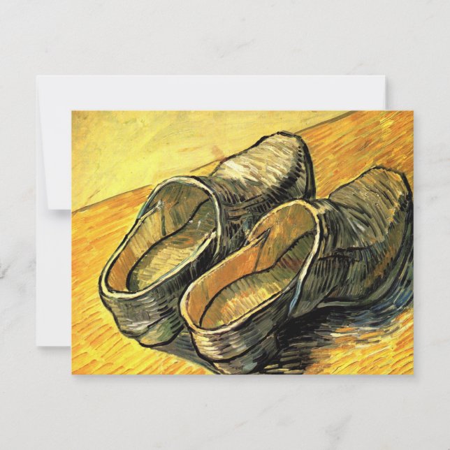 Par de Couro Clogs de Vincent van Gogh (Frente)