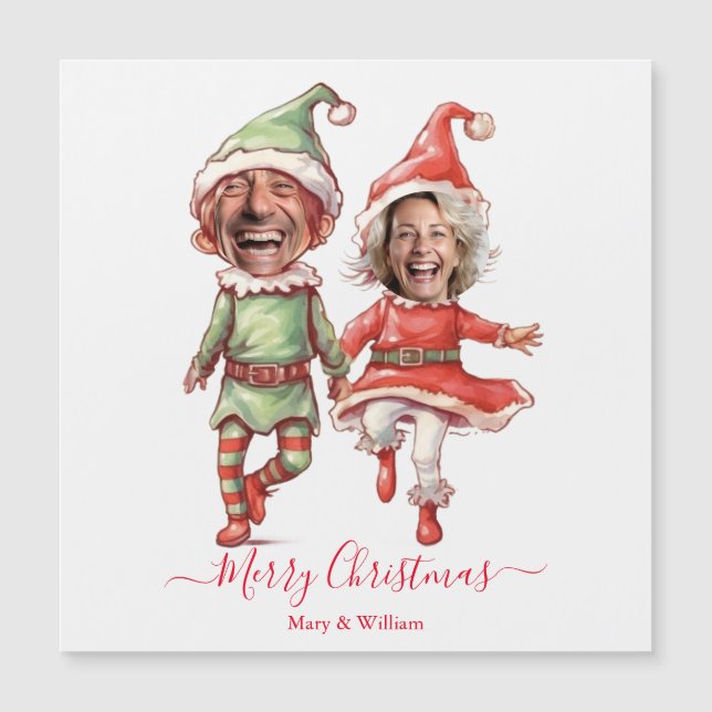 Par de elfos de Natal (Frente)