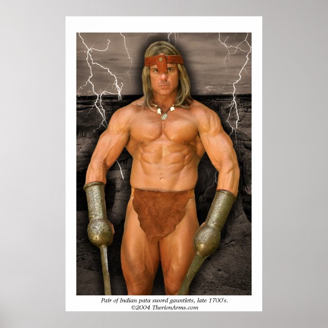 Par de espadas indianas - poster (Frente)