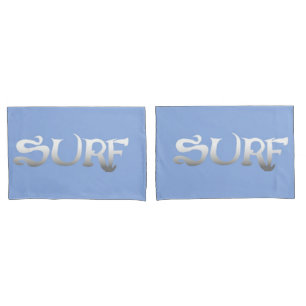 par de fronhas-padrão surf azul