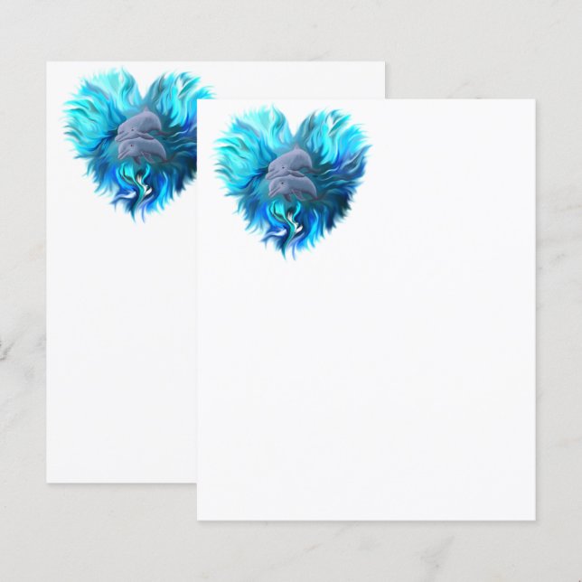 Par de golfinhos (Frente/Verso)