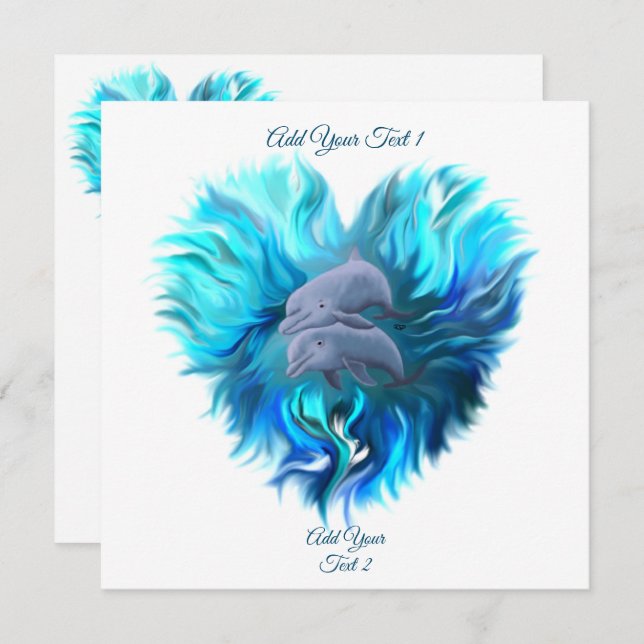 Par de golfinhos (Frente/Verso)