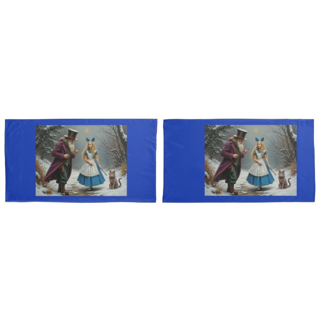 Par de pílulas de cor azul Alice (Frente - conjunto)