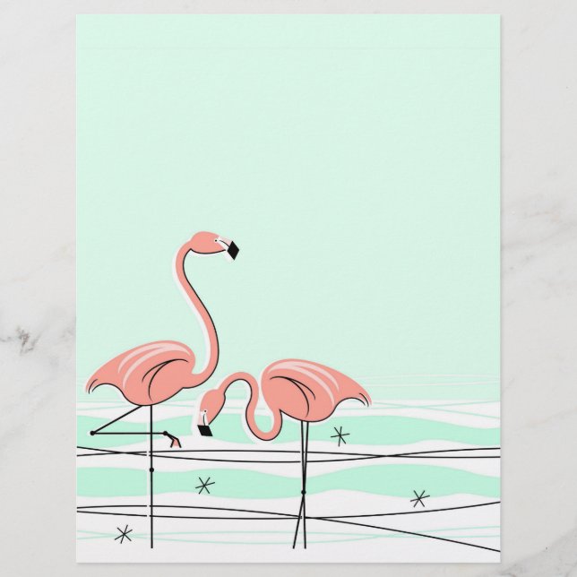 Par Flamingo Aqua (Frente)
