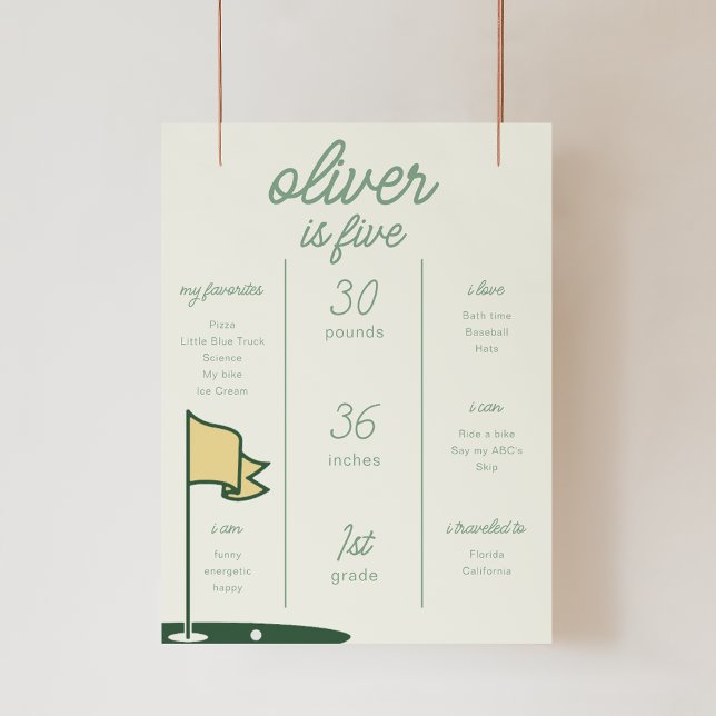 Par-Tee Golf Themed Poster (Criador carregado)