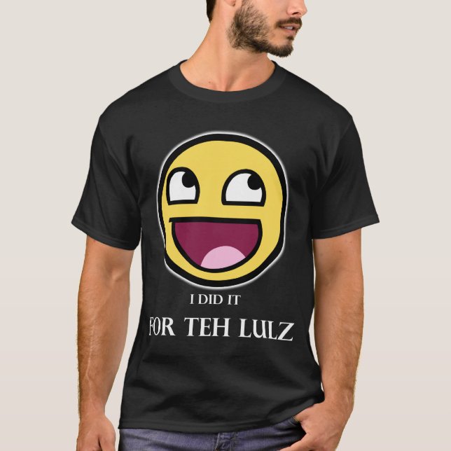 Para a camisa de Lulz (escuro e branco) (Frente)